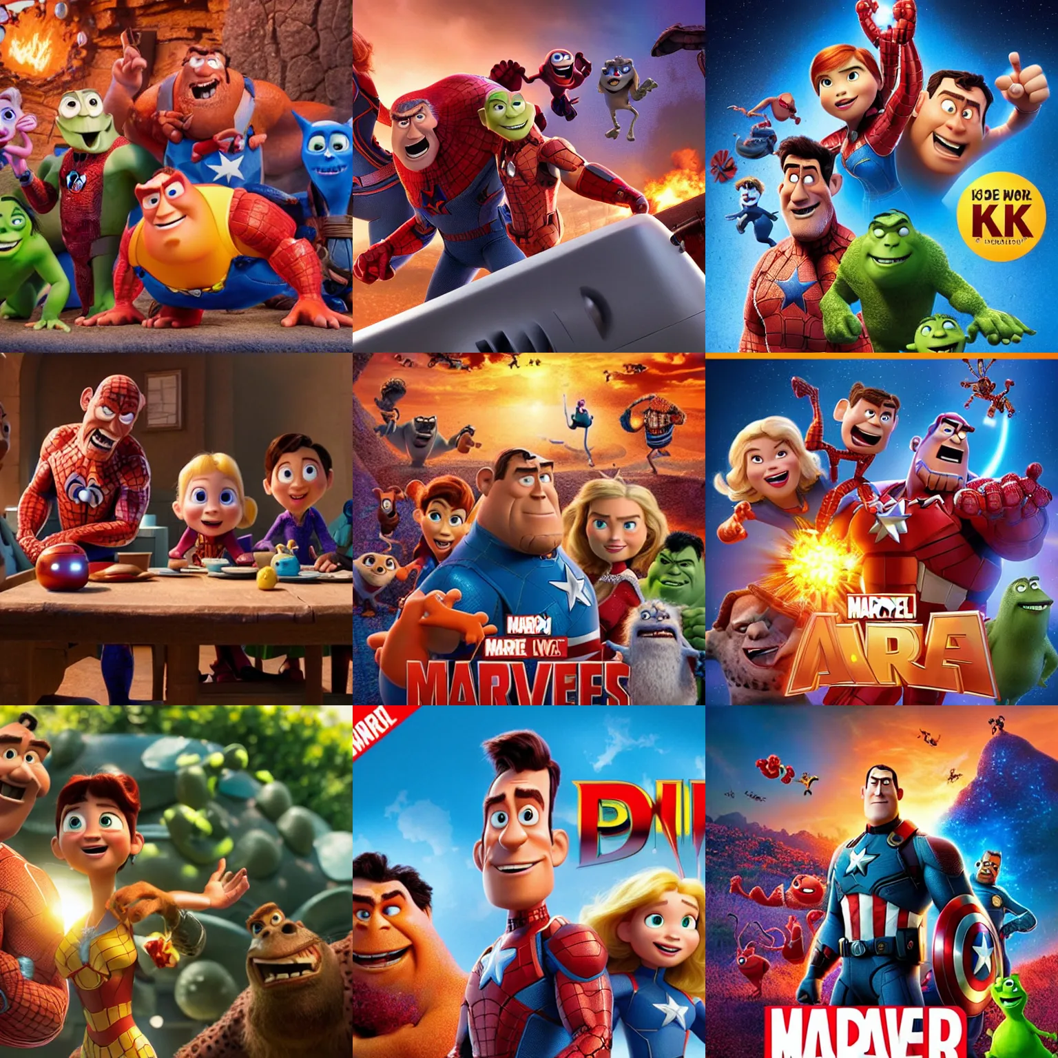 Prompt: hd movie still marvel pixar 8 k