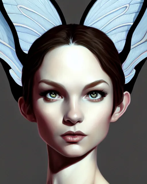 Prompt: portrait of a pixie with wings, digital painting, artstation, concept art, smooth, sharp focus, illustration, art by disney, symmetry face, fine details. art by alex ross, brittney lee