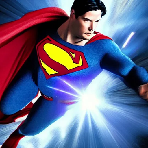 Image similar to “Keanu Reeves as Superman”