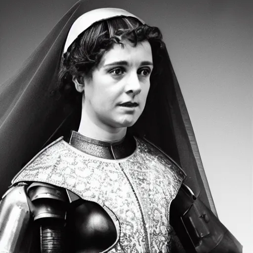 Image similar to charlotte d'ornellas as jeanne d'arc