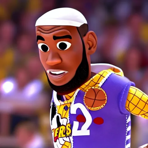 Prompt: lebron james in toy story