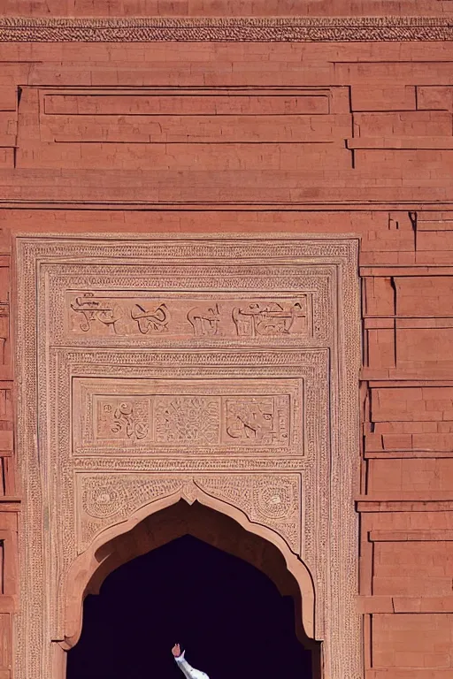 Image similar to narendra modi dancing in india gate closeup, india, detailed, photography alexey kurylev, cinematic