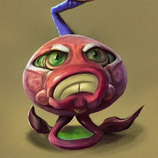 Prompt: realistic octorok from the legend of zelda,