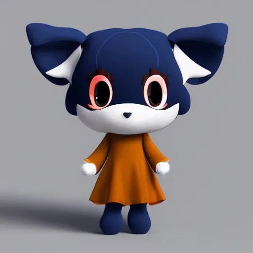 Prompt: cute fumo plush of a marsupial girl, anime girl, artstation character design contest winner, stylized pbr, vray