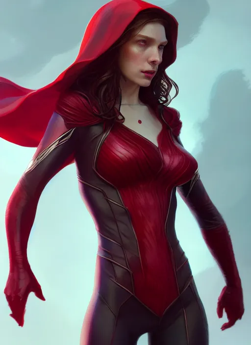 Image similar to male scarlet witch, naturel, hyper detailed, digital art, trending in artstation, cinematic lighting, studio quality, smooth render, unreal engine 5 rendered, octane rendered, art style by klimt and nixeu and ian sprigger and wlop and krenz cushart.