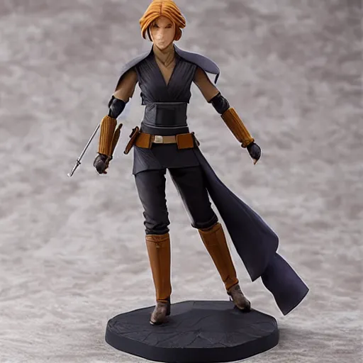 Prompt: a jacen solo ( from star wars legends ) highly detailed kotobukiya artfx bishoujo statue