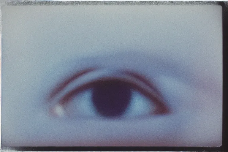 Prompt: theres a star in her eyes and she knows it, polaroid, by rinko kawauchi