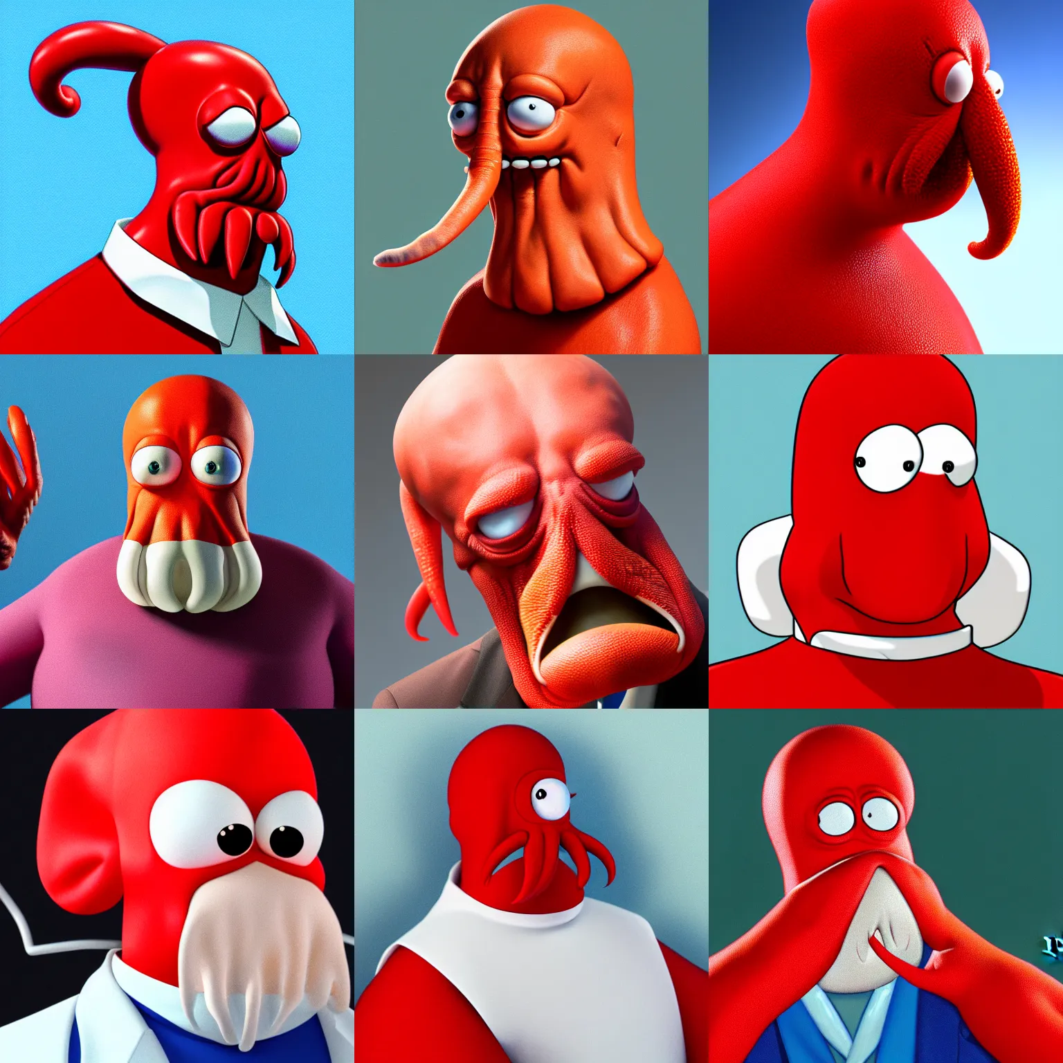 Prompt: dr zoidberg, hyper realistic, 8k, high res, portrait