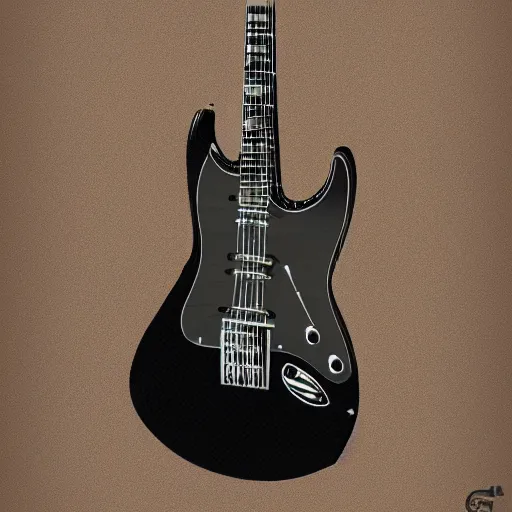 Prompt: an electric guitar, concept art