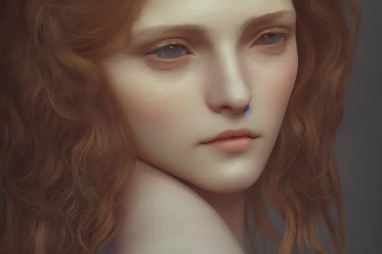 Prompt: beautiful portrait of a beautiful woman, Portrait, Rays of Shimmering Light, Natural Lighting, Artstation, by Pre-Raphaelite Brotherhood, Unreal Engine