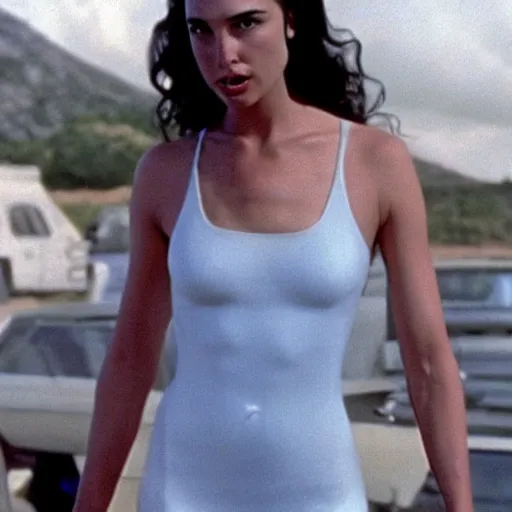 Image similar to gal gadot as a female stanley goodspeed in the movie The Rock (1996), movie still, cinematic,