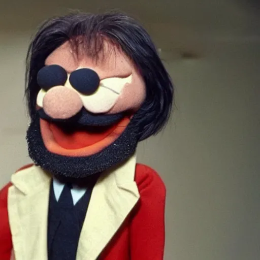 Prompt: charles manson as a muppet 4 0 6 0 2 9 1 9 2 2