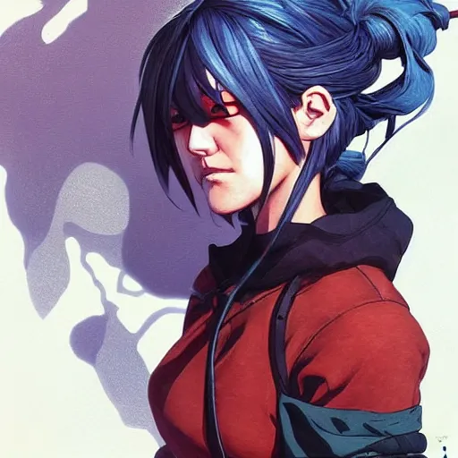 Image similar to prompt : stealthy rogue adventure character who is who is sakura from naruto portrait soft light painted by james jean and katsuhiro otomo and erik jones, inspired by akira anime, smooth face feature, intricate oil painting, high detail illustration, sharp high detail, manga and anime 1 9 9 9