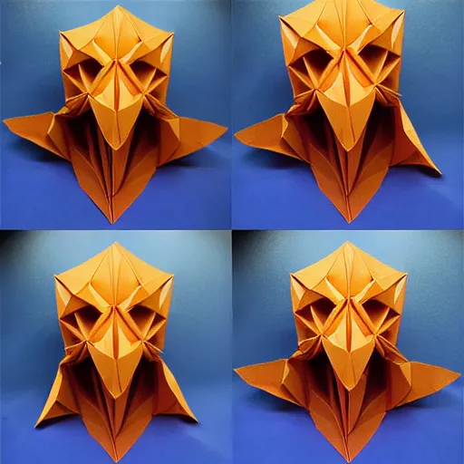 Image similar to illithid origami mask