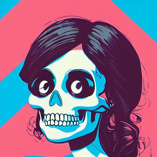 Image similar to portrait skull disney girl by petros afshar, tom whalen, laurie greasley, war face by greg rutkowski