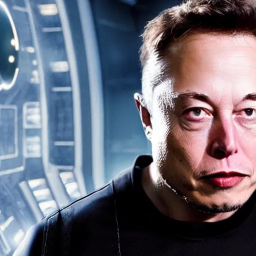 Image similar to Elon Musk as a Borg from Star Trek, Photograph