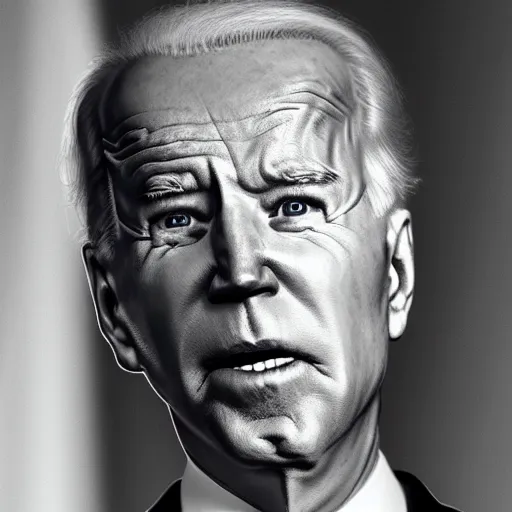 Prompt: joe biden as a marionette