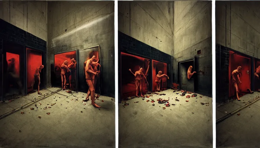 Image similar to the two complementary forces that make up all aspects and phenomena of life, by Dan Witz