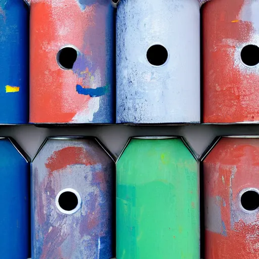 Image similar to can of paint, minimal, modern