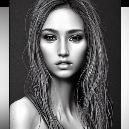 Image similar to The most beautiful woman in the world, digital art , highly detailed , high contrast, beautiful lighting, award winning , trending on art station, 8k, photo realistic