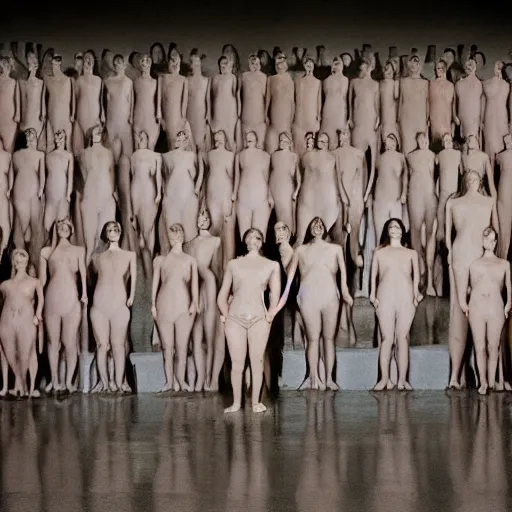 Prompt: a photograph by vanessa beecroft