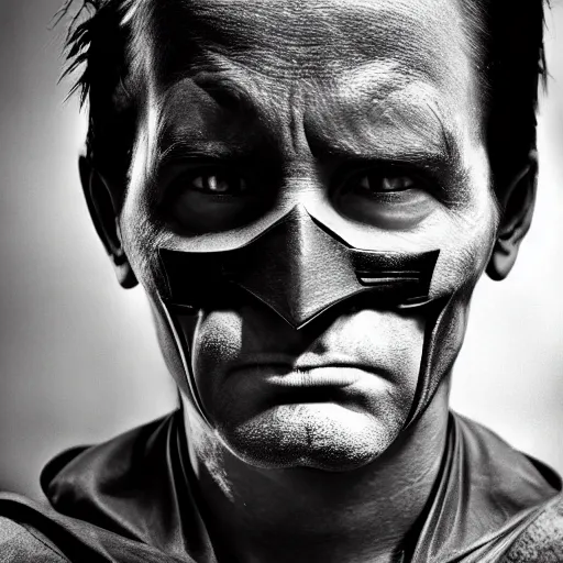 Image similar to Batman Face Portrait, 8K Photography by Steve McCurry