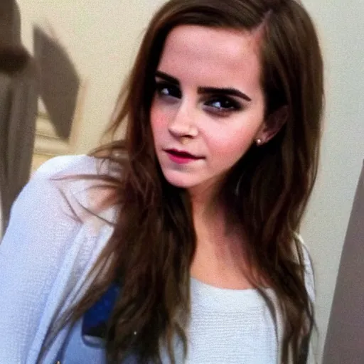 Image similar to Emma Watson and Kim Kardashian combined into one person