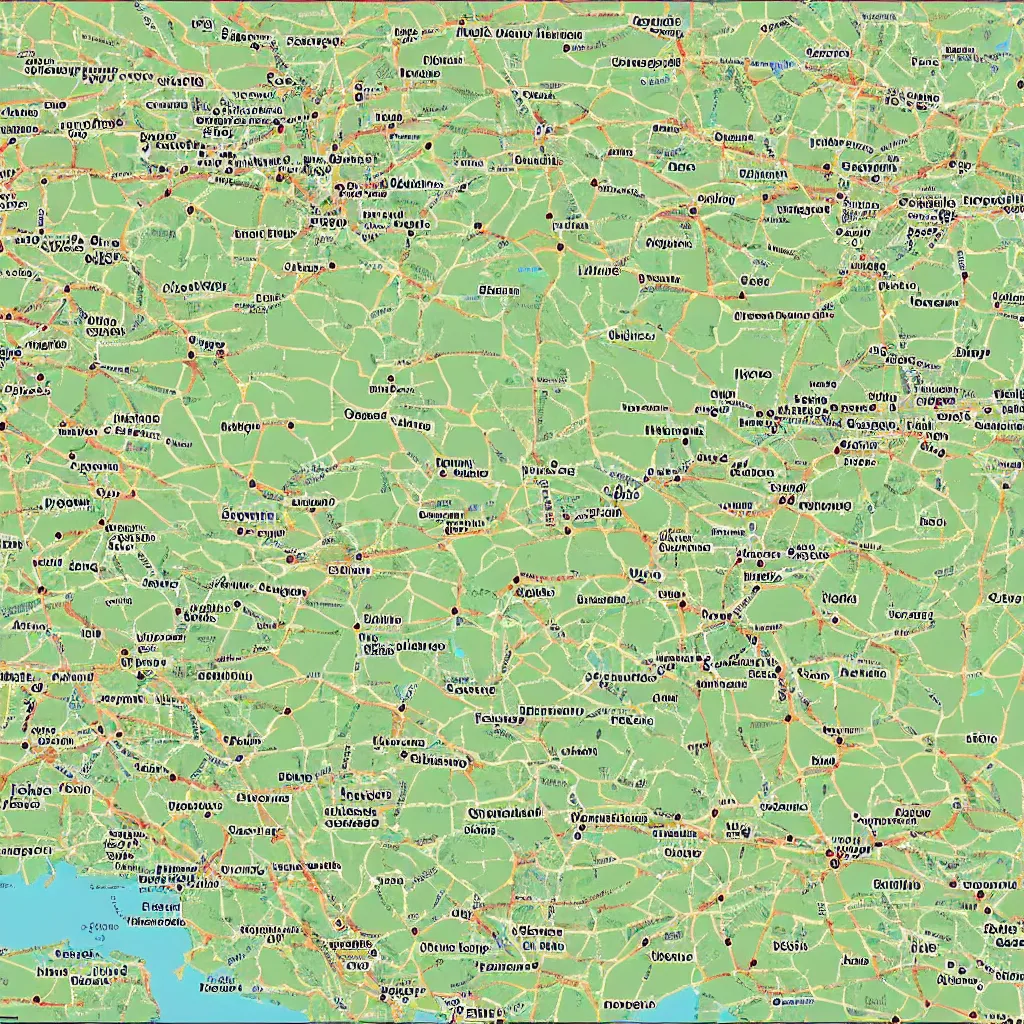 Prompt: a detailed map of slovakia