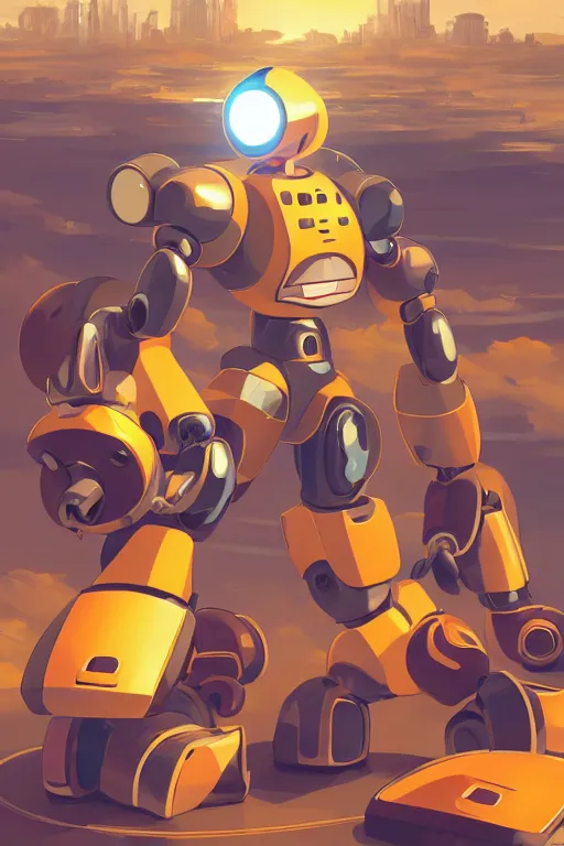 Image similar to metabots medabots medarotto medarot robot minimalist comics, behance hd by jesper ejsing, by rhads, makoto shinkai and lois van baarle, ilya kuvshinov, rossdraws global illumination ray tracing hdr radiating a glowing aura