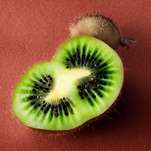 Image similar to a kiwi eating a kiwi