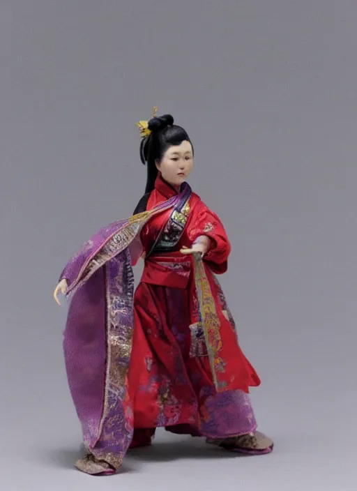 Prompt: an action figure of a beautiful asian girl by Isobelle Pascha