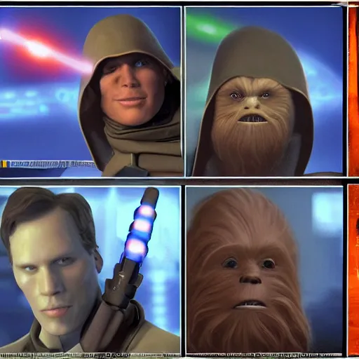 Image similar to jerma 9 8 5 in star wars