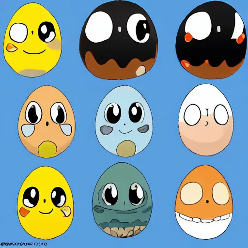 Image similar to adorable egg critter trending on pixiv