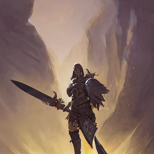 Prompt: yellow broad sword, giant sword, war blade weapon by greg rutkowski