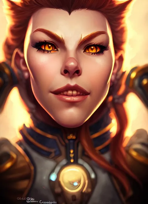 Image similar to lovely brigitte from overwatch, fantasy, fantasy art, character portrait, portrait, close up, highly detailed, scifi art, intricate detail, amazing detail, sharp focus, vintage fantasy art, vintage sci - fi art, radiant light, trending on artstation, caustics, by olivier couston