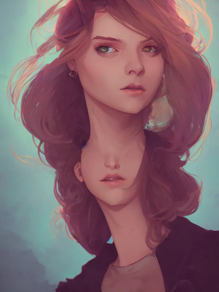 Image similar to portrait of a character from arcane, stylized, cinematic, ambient lighting, 4 k, lois van baarle, ilya kuvshinov, rossdraws, alphonse mucha, jung gi kim, artstation