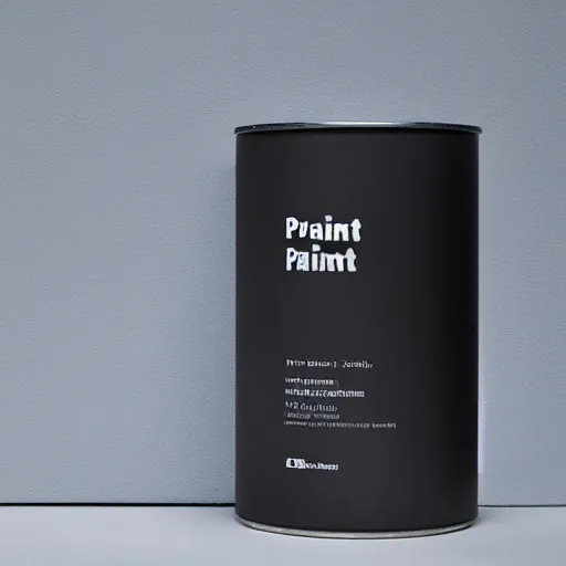 Image similar to can of paint, minimal, modern