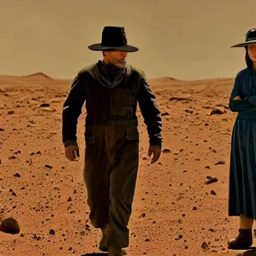 Prompt: amish farmer on mars, the expanse, firefly, sci - fi