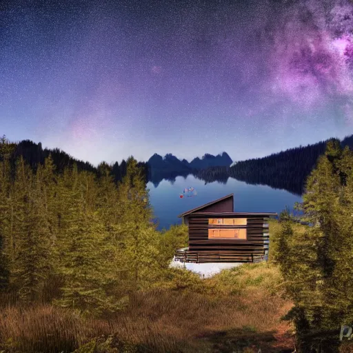 Image similar to 8 spiderman sitting in infinity pool finnish cabin environment. mountain background. photorealistic. ultra realistic. ultra high definition. 8 k. evening. starry sky.