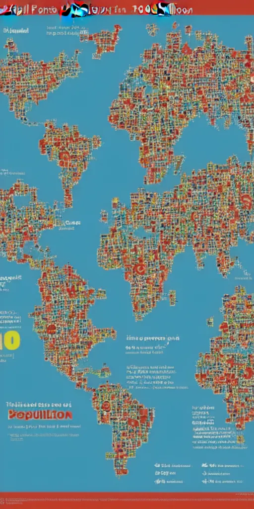 Image similar to poster, the global population reached 1 0 billion.