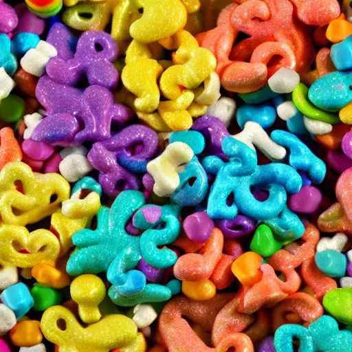 Image similar to rainbow lucky charms cereal