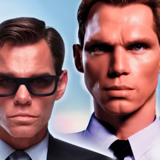 Prompt: Live Action Still of Jerma985 in Men in Black, real life, hyperrealistic, ultra realistic, realistic, highly detailed, epic, HD quality, 8k resolution, body and headshot, film still