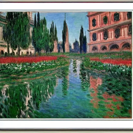 Prompt: milan italy by monet