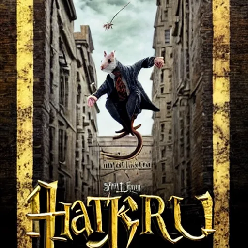 rat as harry potter movie poster on a building | Stable Diffusion | OpenArt