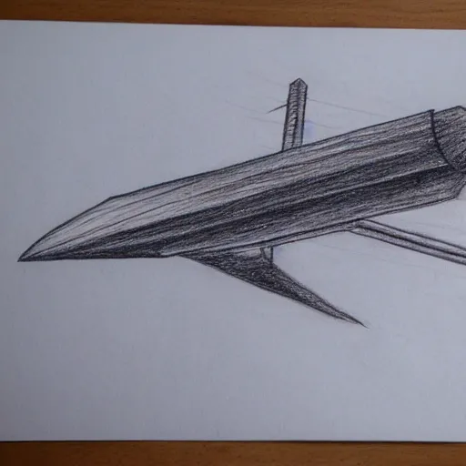 Image similar to pencil drawing of a spaceship on graphed paper, trending on deviantart, high resolution