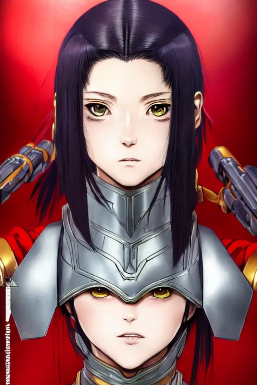 Image similar to portrait of Anime sister of battle, bikini armor, Warhammer 40000, cute-fine-face, red-short-hair pretty face, realistic shaded Perfect face, fine details. Anime. realistic shaded lighting by Ilya Kuvshinov katsuhiro otomo ghost-in-the-shell, magali villeneuve, artgerm, rutkowski, WLOP Jeremy Lipkin and Giuseppe Dangelico Pino and Michael Garmash and Rob Rey