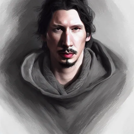 Image similar to adam driver detailed illustration of god, intricate, elegant, highly detailed, centered, digital painting, artstation, concept art, smooth, sharp focus, league of legends concept art, wlop