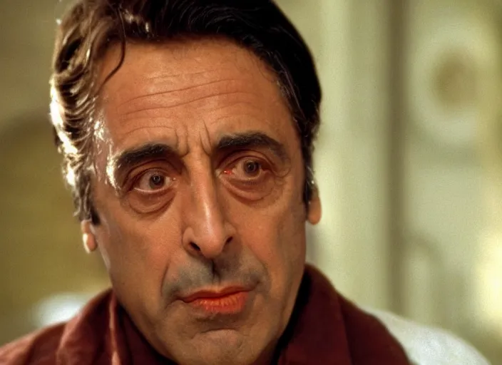 Image similar to film still of !!!!Al Pacino!!! as Everett in Oh Brother Where Art Thou 2000, 4k