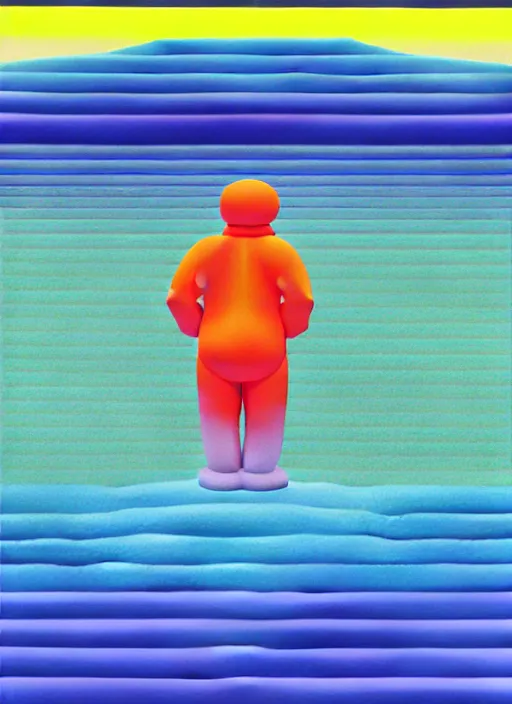 Image similar to sea by shusei nagaoka, kaws, david rudnick, airbrush on canvas, pastell colours, cell shaded, 8 k