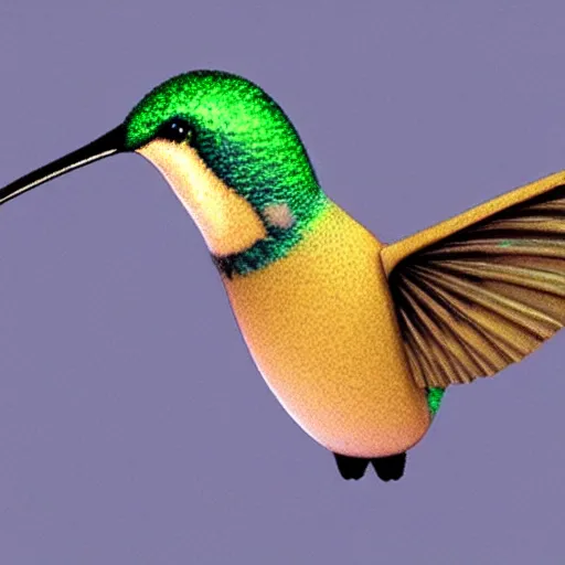 Image similar to ultra realistic robo!!! hummingbird